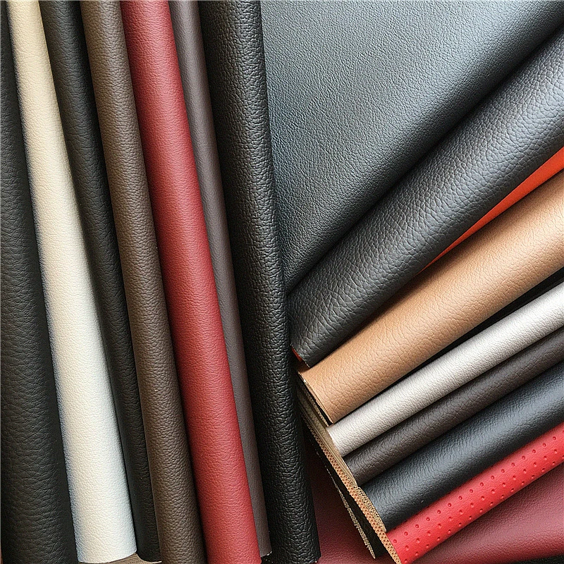 Microfiber PU Coated Nonwoven Backing Artificial Leather for Sofa Furniture
