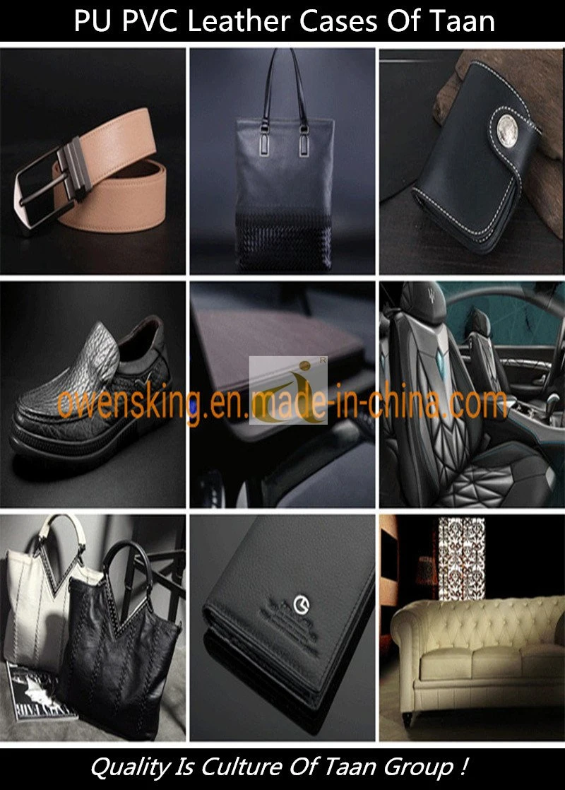 PU/PVC Artificial Microfiber Leather for Car Seat Accessories Furniture Sofa Shoes Material