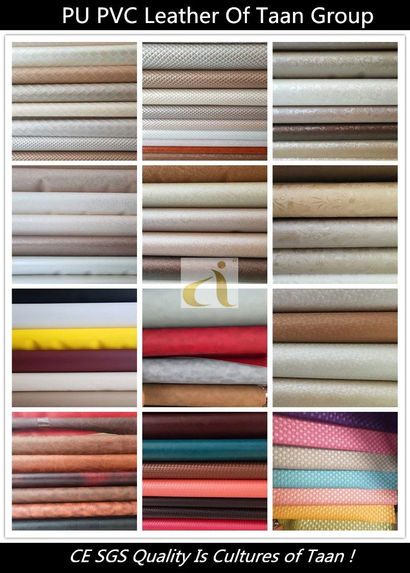 PU/PVC Artificial Microfiber Leather for Car Seat Accessories Furniture Sofa Shoes Material