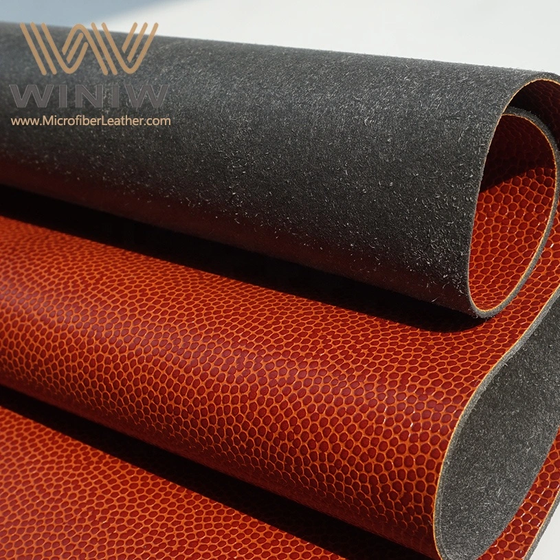 Synthetic Leather Materials Supplier Custom Wholesale Microfiber Basketball PU Leather