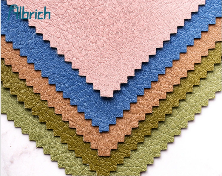 Classic Lichi Design PVC PU Microfiber Leather for Bags Sofa