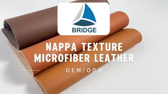 Coated Fabric Microfiber Synthetic Faux PU Leather for Sports Gloves Shoes